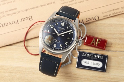 LONGINES Pioneer Series Five Star General Business Leisure Leather Watch