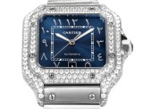 Cartier Sandus Men's Full Diamond Automatic Mechanical Watch