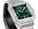Cartier Sandus Men's Full Diamond Automatic Mechanical Watch