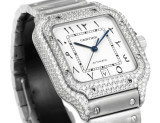 Cartier Sandus Men's Full Diamond Automatic Mechanical Watch