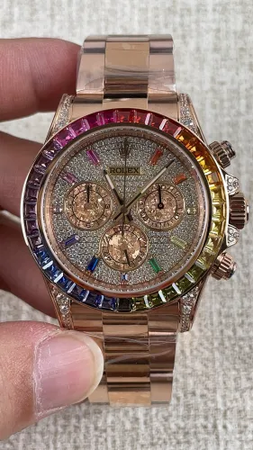 Rolex Rainbow Diamond Series Automatic Mechanical Quartz Wrist Watch