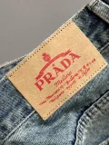 Prada New Retro Washed Jeans Classic Loose Straight Pants