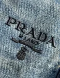 Prada New Retro Washed Jeans Classic Loose Straight Pants
