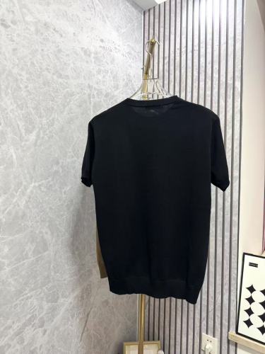 Dior New Couple Logo Jacquard Casual Sweater Short Sleeve T-shirt