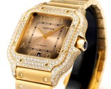 Cartier Sandus Men's Full Diamond Automatic Mechanical Watch