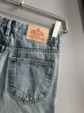 Prada New Retro Washed Jeans Classic Loose Straight Pants