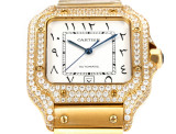 Cartier Sandus Men's Full Diamond Automatic Mechanical Watch