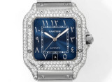 Cartier Sandus Men's Full Diamond Automatic Mechanical Watch