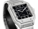 Cartier Sandus Men's Full Diamond Automatic Mechanical Watch