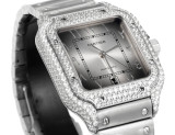 Cartier Sandus Men's Full Diamond Automatic Mechanical Watch