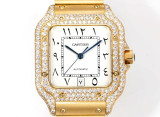 Cartier Sandus Men's Full Diamond Automatic Mechanical Watch