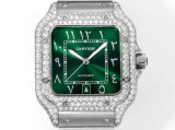 Cartier Sandus Men's Full Diamond Automatic Mechanical Watch