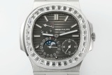 Patek Philippe Square Diamond Calendar Belt Automatic Mechanical Watch