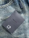 Prada New Retro Washed Jeans Classic Loose Straight Pants