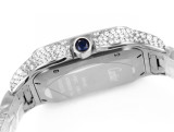 Cartier Sandus Men's Full Diamond Automatic Mechanical Watch