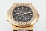 Patek Philippe Square Diamond Calendar Belt Automatic Mechanical Watch
