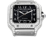 Cartier Sandus Men's Full Diamond Automatic Mechanical Watch