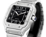 Cartier Sandus Men's Full Diamond Automatic Mechanical Watch