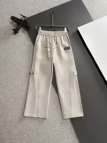 Versace New Unisex Embroidered Elastic Band Casual Pants Work Pants
