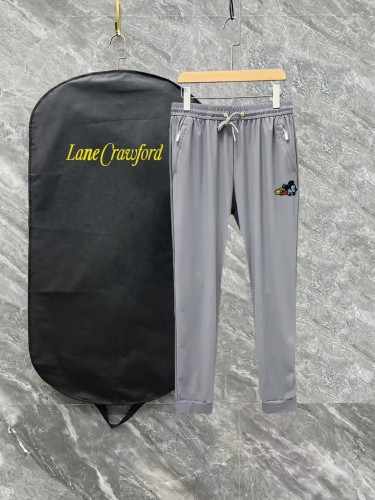 Gucci Unisex Embroidered Versatile Ice Silk Pants Thin Casual Sports Pants