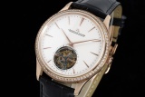 Jaeger LeCoultre Ultra Thin Master Series Automatic Mechanical Leather Watch 43MM
