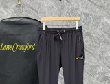 Gucci Unisex Embroidered Versatile Ice Silk Pants Thin Casual Sports Pants