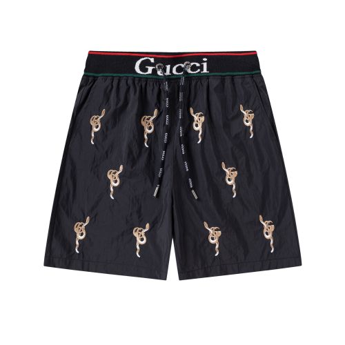 Gucci New Fashion Embroidered Logo Five Part Shorts Fashion Casual Beach Pants