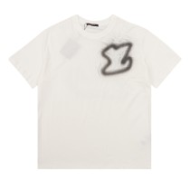 Louis Vuitton New Embroidered Logo Short Sleeve Couple's Casual Versatile T-shirt
