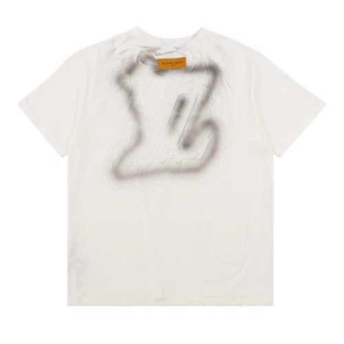 Louis Vuitton New Embroidered Logo Short Sleeve Couple's Casual Versatile T-shirt