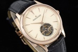 Jaeger LeCoultre Ultra Thin Master Series Automatic Mechanical Leather Watch 43MM