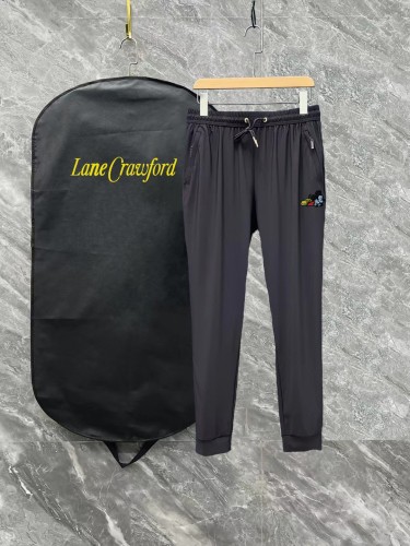Gucci Unisex Embroidered Versatile Ice Silk Pants Thin Casual Sports Pants
