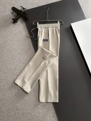 Versace New Unisex Embroidered Elastic Band Casual Pants Work Pants