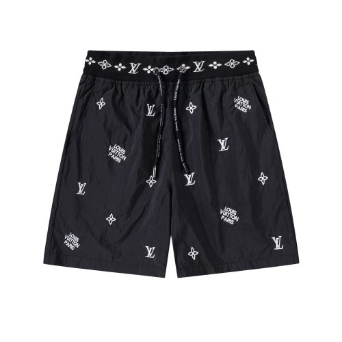 Louis Vuitton New Classic Embroidered Logo Pentagram Shorts Fashion Casual Beach Pants