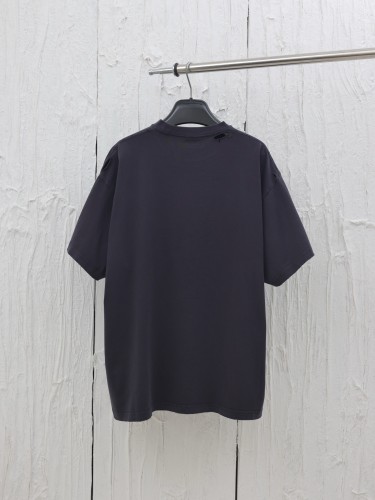 Balenciaga Sands Shiny Logo Printed Short Sleeve Couple Casual Round Neck T-shirt