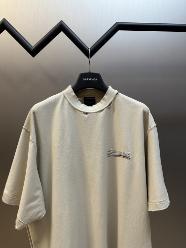 Balenciaga Fashion Reverse Embroidered Coke Short Sleeve Casual Loose T-shirt