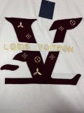 Louis Vuitton New Unisex Front Logo Jacquard Knitted Sweater Round Neck Short Sleeve