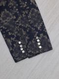 Louis Vuitton New Fashion Python Jacquard Single Breasted Cowboy Coat