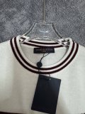 Louis Vuitton New Unisex Front Logo Jacquard Knitted Sweater Round Neck Short Sleeve
