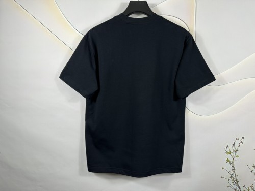 Moncler New 3D Embroidered Short Sleeve Unisex Casual Round Neck T-shirt