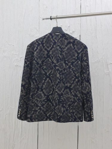 Louis Vuitton New Fashion Python Jacquard Single Breasted Cowboy Coat
