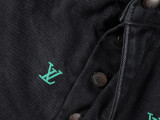 Louis Vuitton New Fashion Full Gradient Embroidered Logo Casual Washed Jeans