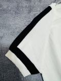 Loewe New Unisex Front Embroidered Logo Jacquard Knitted Short Sleeve