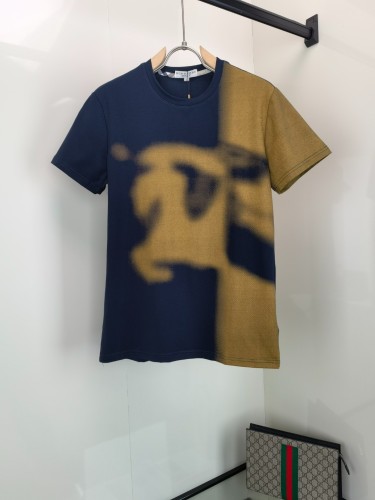 Burberry New Fashion Printed Short Sleeve Couple Casual Round Neck T-shirt