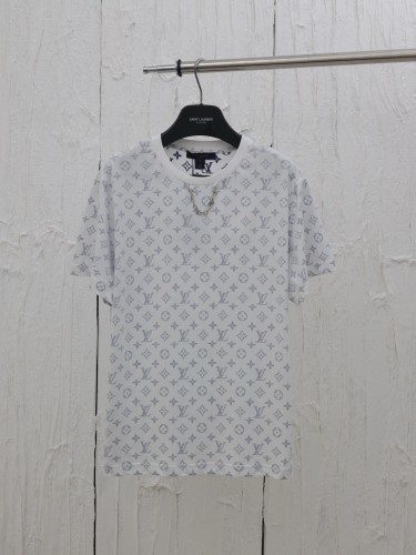 Louis Vuitton New Chain Printed Vintage Short Sleeve Casual Round Neck T-shirt