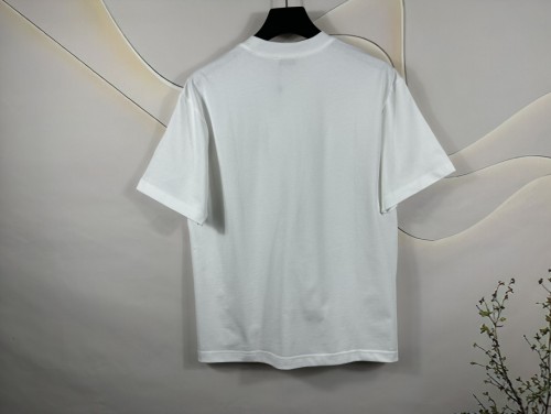 Moncler New 3D Embroidered Short Sleeve Unisex Casual Round Neck T-shirt