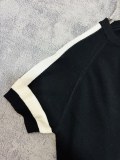 Loewe New Unisex Front Embroidered Logo Jacquard Knitted Short Sleeve