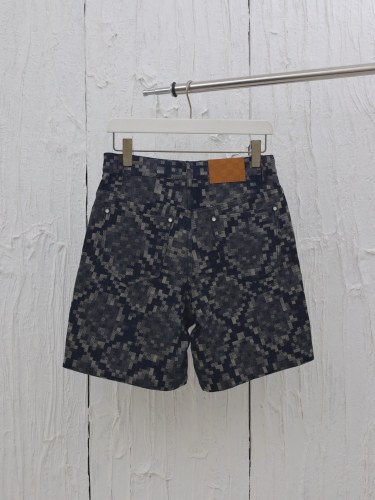 Louis Vuitton New Python Jacquard Denim Shorts