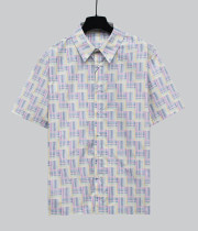 Louis Vuitton New Fashion Color Full Color Logo Short Sleeve Shirt