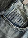 Dior New Fashion Loose Wide Leg Jeans Unisex Washed Straight Pants