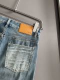 Dior New Fashion Loose Wide Leg Jeans Unisex Washed Straight Pants